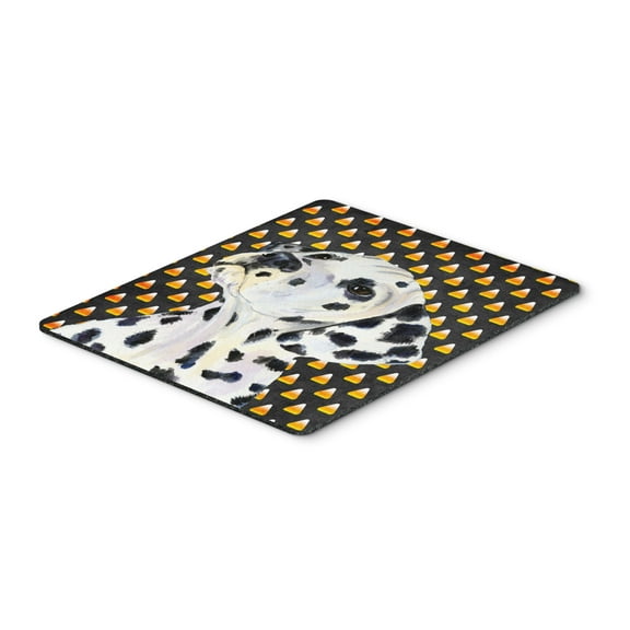 "Dalmatian Candy Corn Halloween Portrait Mouse Pad Hot Pad or Trivet"