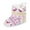 White, variant on Christmas Snowflake Print Baby Girls Boys Soft Booties Snow Boots Toddler Warming Shoes