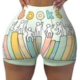 thumbnail image 2 of Lsque Books Pattern High Waisted Biker Shorts for Women-Tummy Control Fitness Athletic Workout Running Yoga Gym Shorts,Moisture-Wicking-Medium, 2 of 9