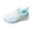 Green-#001, variant on Dweltoz Women's Breathable Mesh Running Shoes Lace Up Athletic Walking Sneakers Thick Sole Low Top Casual Gym Shoes,Blue 6.5