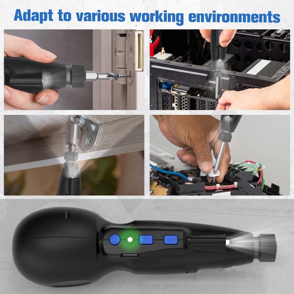 Zeiwohndc Rechargeable Cordless Electric Screwdriver Precise Power Tool for Phone