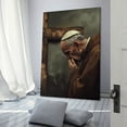 thumbnail image 3 of Pope Francis Canvas Painting, Wall Hanging Art, HD Print Wall Artwork for Dorm Bedroom Living Room, 3 of 8