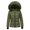 AG, variant on Clearance! Lisingtool Women's Hooded Warm Winter Coat Quilted Thicken Puffer Jacket Winter Cotton Jacket With Hood Waist Plush Overcome Outer Coat Outdoor Skiing Snowboarding Coat