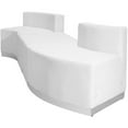 thumbnail image 2 of Flash Furniture Hercules Alon 4 Piece Reception Seating in White, 2 of 6