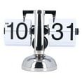 thumbnail image 2 of Flip Clock Vintage Desk Clock Retro Flip Down Clock, Battery Powered Internal Gear Operated Clock for Office Home Decor Flip Desk Clock, 2 of 7