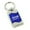 Blue, variant on Jeep Liberty Keychain & Keyring - Blue Wave