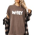 thumbnail image 2 of Wifey Skeleton Fall Shirt for Women Trendy Halloween Tee for Adults Espresso Shirt Adult Small, 2 of 5