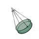 thumbnail image 3 of Comedero para pájaros con forma de aro, cuenco colgante universal para exteriores Verde, 3 of 8