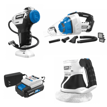 HART 20-Volt Cordless 3-Tool Automotive Kit (1) 20-Volt 1.5Ah Lithium-Ion Battery