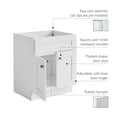 thumbnail image 3 of Brookings 30 Inch Bathroom Vanity, Shaker, Solid Wood, Fully Assembled, Sherwin WilliamsÂ® White â€“ Design House, 214569, 3 of 14