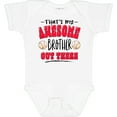 thumbnail image 3 of Inktastic That's My Awesome Brother out There with Baseballs Boys or Girls Baby Bodysuit, 3 of 5