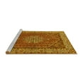 thumbnail image 2 of Ahgly Company Machine Washable Indoor Round Persian Yellow Traditional Area Rugs, 3' Round, 2 of 4