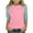 Hot Pink D, variant on Ashirexll Shirts for Girls, Summer Tops, Toddler Kids 3/4 Sleeve Printed Round Neck Blouse Playful Graphic T-Shirt