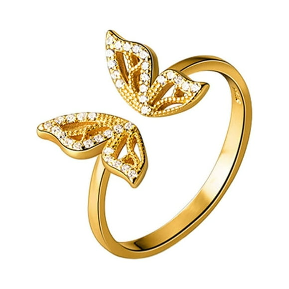 Xingzhi Durability And Elegance Sterling Silver Wedding Rings Smooth Line Elegant Rings For Women Dreamy gold