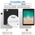 thumbnail image 3 of JETech Case for iPad Pro 12.9 Inch (3rd/4th Generation, 2018/2020 Model), Support Pencil Charging, Slim Stand Hard Back Shell Smart Cover Auto Sleep/Wake (Black), 3 of 7