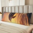 thumbnail image 5 of Naloa Sunset Dancing Dolphin A Super Soft 20x60 Body Pillow Case,Long Side Hidden Zipper（PILLOWS ARE NOT INCLUDED）, 5 of 6
