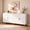 Pearl White, variant on Entrintou Fashion 4 Doors Blue Sideboard, 65"inch , Kitchen, Living Room, Bedroom