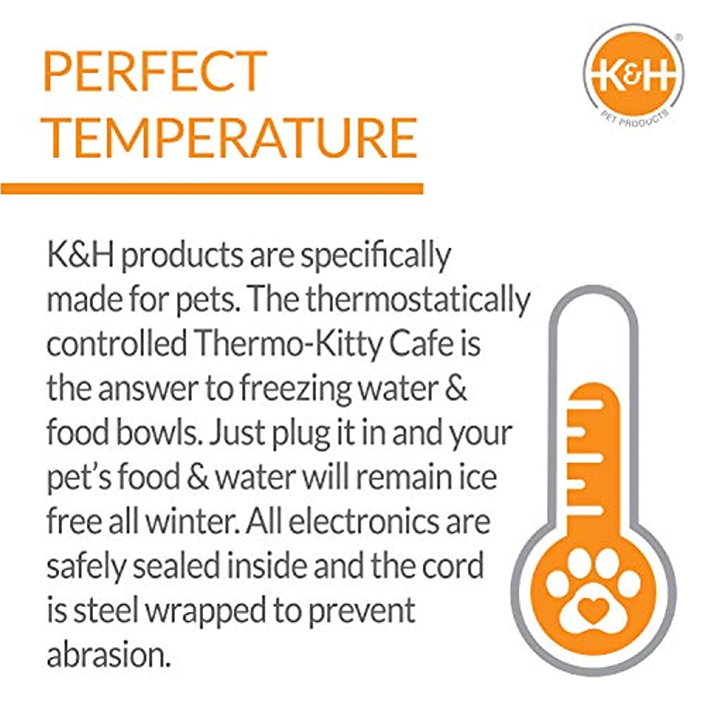 K&H Manufacturing Thermo-Kitty Cafe Heated Food & Water Bowl - image 3 of 6