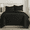 Black, variant on Shubozy Ultrasonic Reversible Quilt Sets, Lightweight Full/Queen Bedspread with Pillow Shams – Soft All-Season Bedding Coverlet, Black, Queen:90" x 98