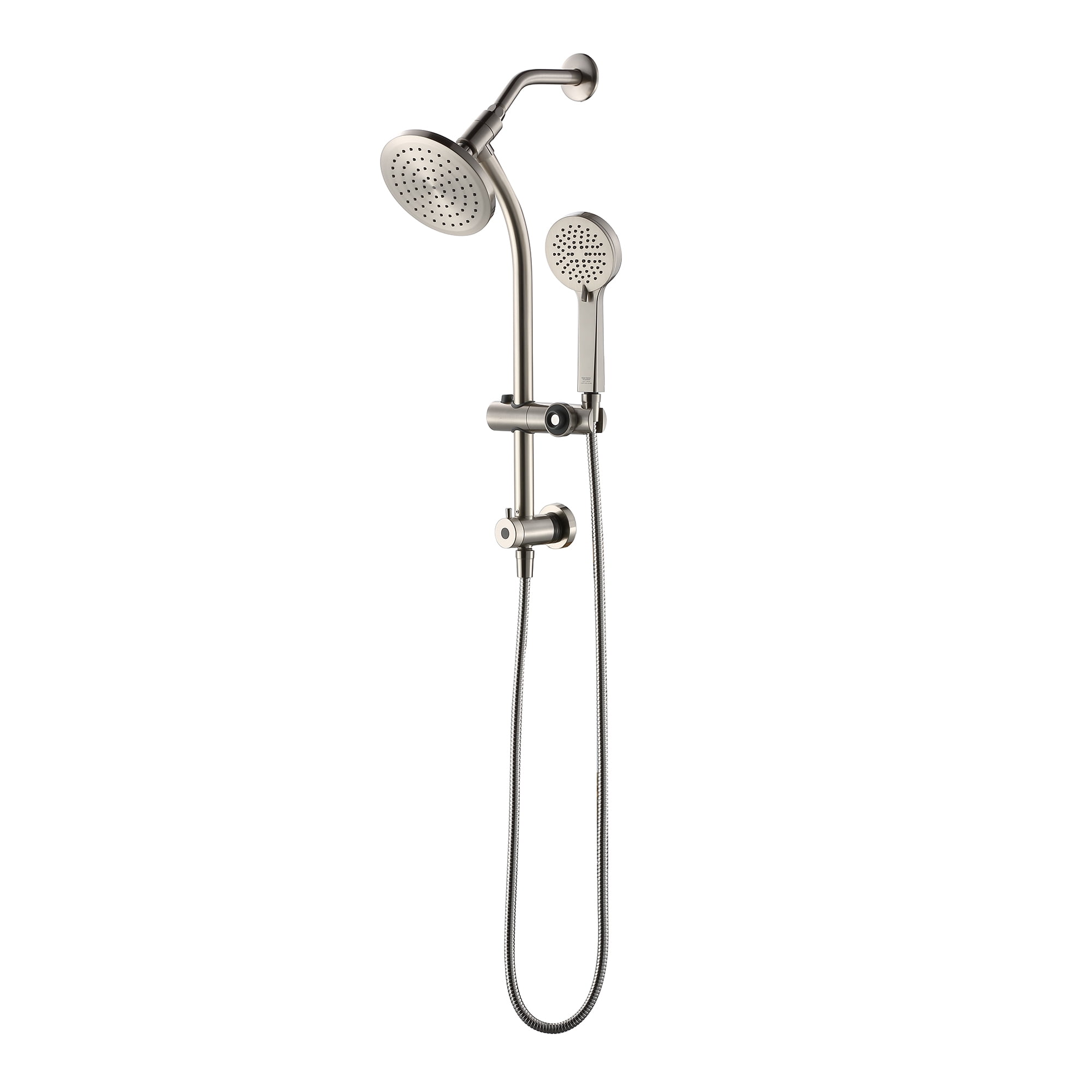 Better Homes & Gardens Deluxe Shower Combo with Magnetic Slide Bar Kit in Satin Nickel