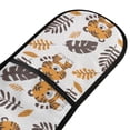 thumbnail image 2 of Dailycode Double Sided Oven Mitt with Loop Heat Resistant Kitchen Long Potholders 7" x 35" Cute Tigers with Leaves, 2 of 6