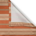thumbnail image 3 of Ambesonne Burnt Orange Kitchen Curtains, Retro Themed Stripes, 55"x45", Burnt Orange Tan, 3 of 3
