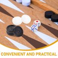 thumbnail image 3 of CIMAXIC Pièces de backgammon 1 Ensemble Pièces de backgammon Noir et Blanc Pièces de Remplacement en Plastique,0.87"X0.87"X0.24 Pouces, 3 of 5