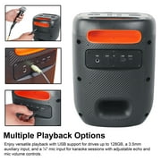 Rockville ROCKBOX PRO V2 6.5 150w Portable LED Party Bluetooth Speaker Mic In