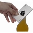 thumbnail image 2 of Stainless Steel Card Bottle Openers, 10 Pack Wallet-Sized Casino Style Opener, 2 of 5