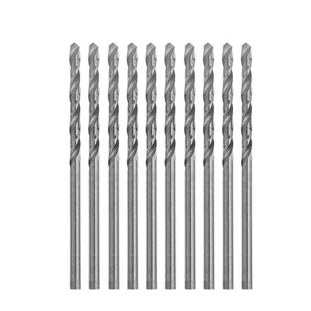 

Sardfxul Multifunction 10 Pcs Tiny Micro HSS 2.5mm Straight Shank Twist Drilling Bit