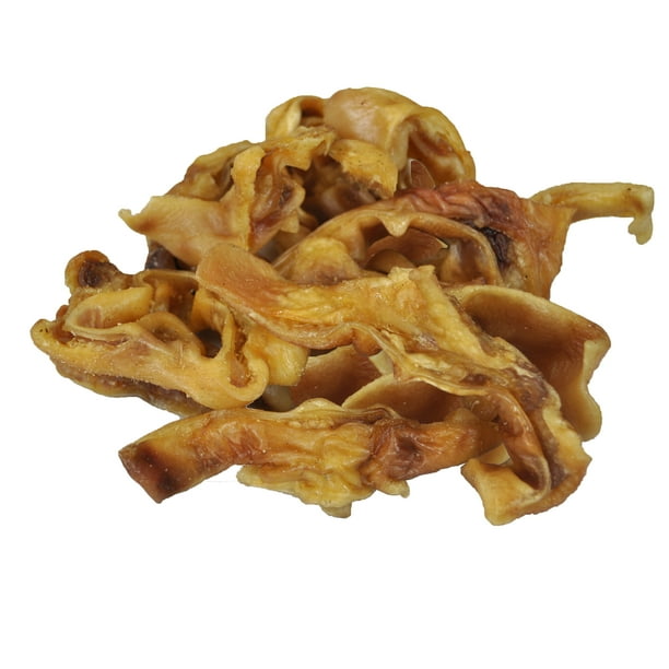 Downtown Pet Supply Pig Ear Strips1/4 lb Pack Natural Pig Ears for Dogs