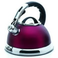 thumbnail image 2 of Creative Home Camille 3.0 Qt Stainless Steel Opaque Cranberry Whistling Tea Kettle, 2 of 2
