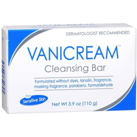 6 Pack - Vanicream Cleansing Bar for Sensitive Skin 3.90 (Best Cleansing Milk For Sensitive Skin)
