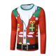 thumbnail image 4 of Camisetas divertidas con estampado divertido para hombre para Navidad, camiseta de manga larga con cuello redondo estampada, blusa Pompotops  oipoqjl2239, 4 of 7