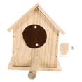 thumbnail image 5 of QIFULL 1Pc Beige Wooden Bird House Crafted from Safe Paulownia Wood Ideal for Outdoor Decoration, 5 of 8