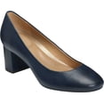 thumbnail image 1 of Women's Aerosoles Platinum Eye Candy Pump Navy Leather 9 M, 1 of 5