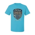 thumbnail image 2 of 1983 Vintage Distressed Ford Motors Legendary Power Cars and Trucks Men's Graphic T-Shirt, Light Turquoise, 3XL, 2 of 3
