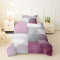 thumbnail image 2 of Homewish Ombre Tie Dye Twin Duvet Cover,Abstract Grunge Twin Bedding,Pink Gray,Pink Reversible,2pcs,1 Duvet Cover and 1 Pillowcase, 2 of 6