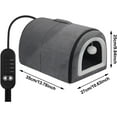 thumbnail image 5 of Heated Cat Bed Indoor, Cat Bed Cave, Removable Semi-Enclosed Nest with Curved Roof and Temperature Control for Small and Medium Cat Breeds for Winter Travel Home (Yellow, S), 5 of 13