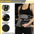 thumbnail image 3 of QRIC Sauna Waist Trainer for Women Long Torso Plus Size Sauna Belts Zipper Bones Workout Trimmer Neoprene Underbust (XS-3XL), 3 of 6