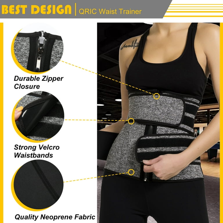 QRIC Sauna Waist Trainer for Women Long Torso Plus Size Sauna