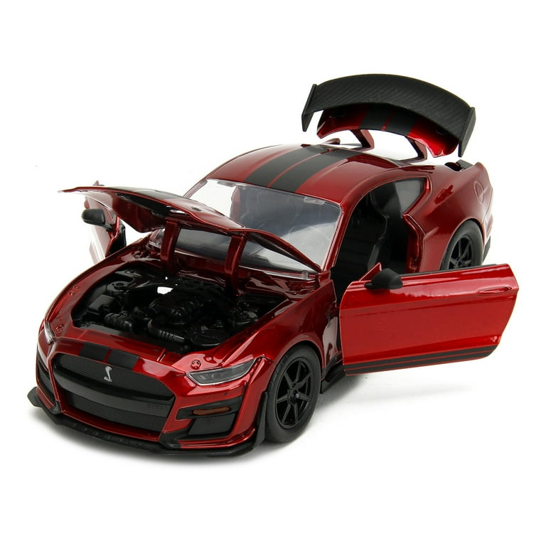 Big Time Muscle 1:24 2020 Ford Mustang Shelby GT 500 Die-cast Car Candy Red, Toys for Kids and Adults Big Time Muscle 1:24 2020 Ford Mustang Shelby GT 500 Die-cast Car Candy Red, Toys for Kids and Adults