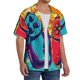 thumbnail image 2 of Balery Gaming Camisa Casual de Manga Corta con Botones para Hombre, Texturizada, Estilo Cubano, para Playa, Verano-XX-Large, 2 of 5