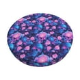 thumbnail image 1 of Disketp Blue Skull Rose Funda Redonda para Taburete, Funda de Cojín para Silla de Bar Suave y Elástica-12 inch, 1 of 7