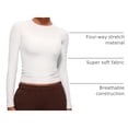 thumbnail image 4 of Remera CRZ YOGA Softembrace Cuello Redondo Ajustada Blanca M, 4 of 6