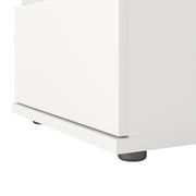 Tvilum Aurora 2 Drawer Bedroom Nightstand for Adults, White