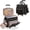 Black, variant on Rolling Teacher Bag with Wheels, Teacher Tote Bag with Detachable Trolley, Fits for 15.6" Laptop( Design)