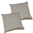thumbnail image 2 of Home Soft Things Marquesa Circile Embroidery Silk 2 Piece Throw Pillow Cover Set - Pewter Stone - 20" x 20", 2 of 3