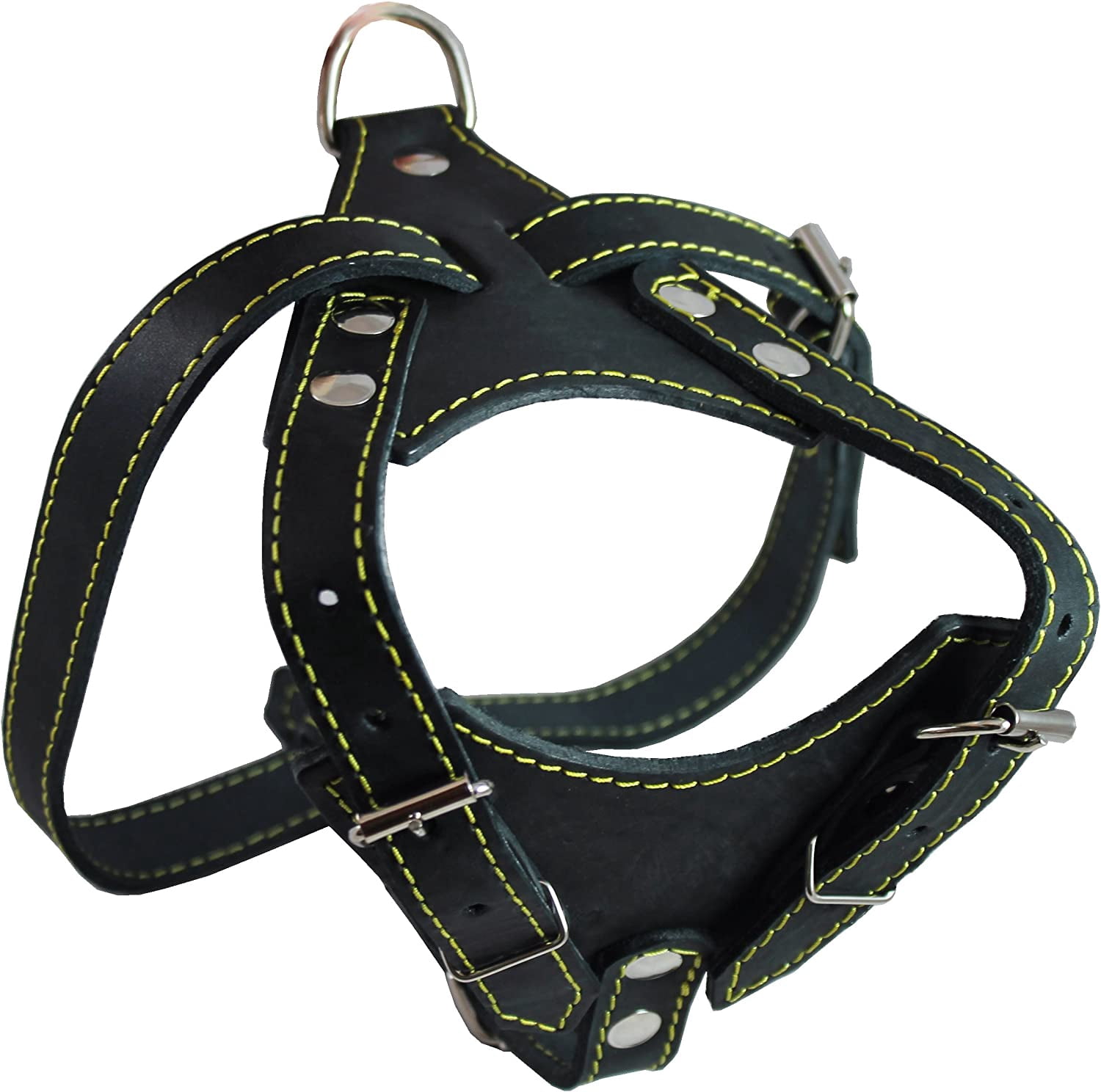Real Leather Dog Harness, 24.5"-28" Chest size, 3/4" Wide, Dalmatian,