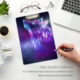 thumbnail image 4 of FMSHPON Wolf Starry Sky Clipboard Hardboard Wood Nursing Clip Board and Pull for Standard A4 Letter 13x9 inches, 4 of 7